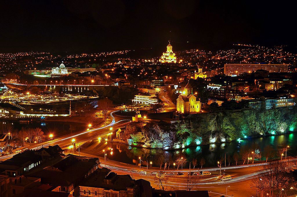 Tbilisi in the night
